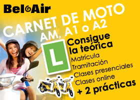 CARNET MOTO GRATIS GRACIAS A BEL-AIR AUTOESCUELAS BARCELONA